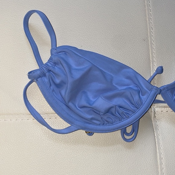 COPY - NWT WeWoreWhat Ruched underwire top. Powder blue - Picture 3 of 3